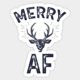 Merry AF Sticker